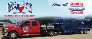 texas bragg trailers available at farmers coop