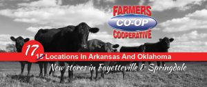 Farmer's Co-op has 17 locations in Arkansas and Oklahoma