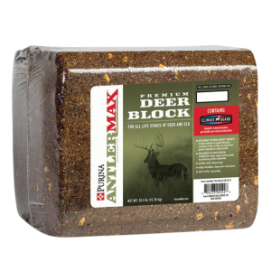 Purina AntlerMax Deer Block. Brown, compressed 33.3-lb block