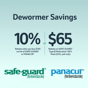 Dewormer rebate savings 