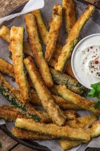 Use your fresh zucchini to make zucchini fries