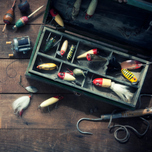 Live bait and fishing tackle at Farmer's Coop in Lincoln, Arkansas