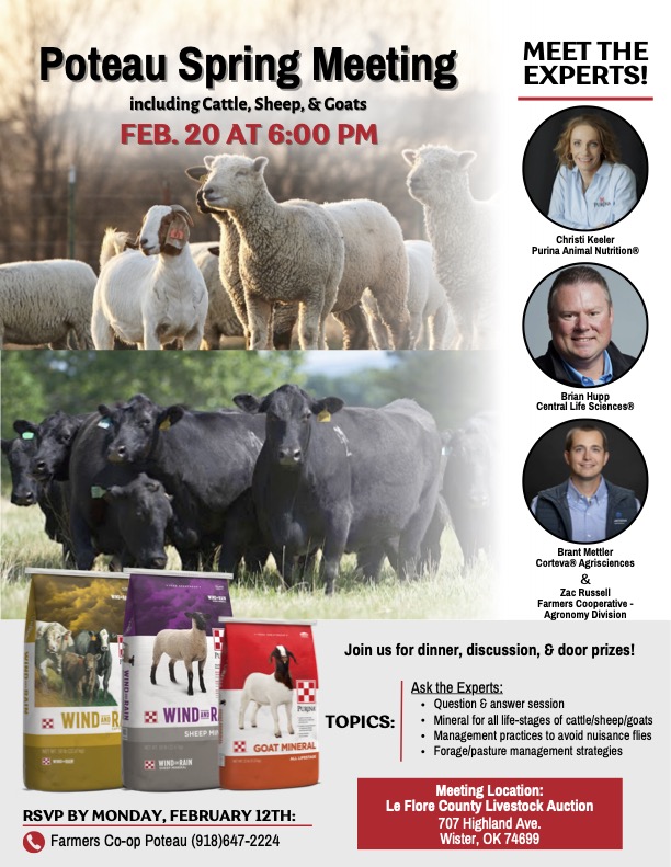 2024 Spring Livestock meeting on Feb. 20, 2024
