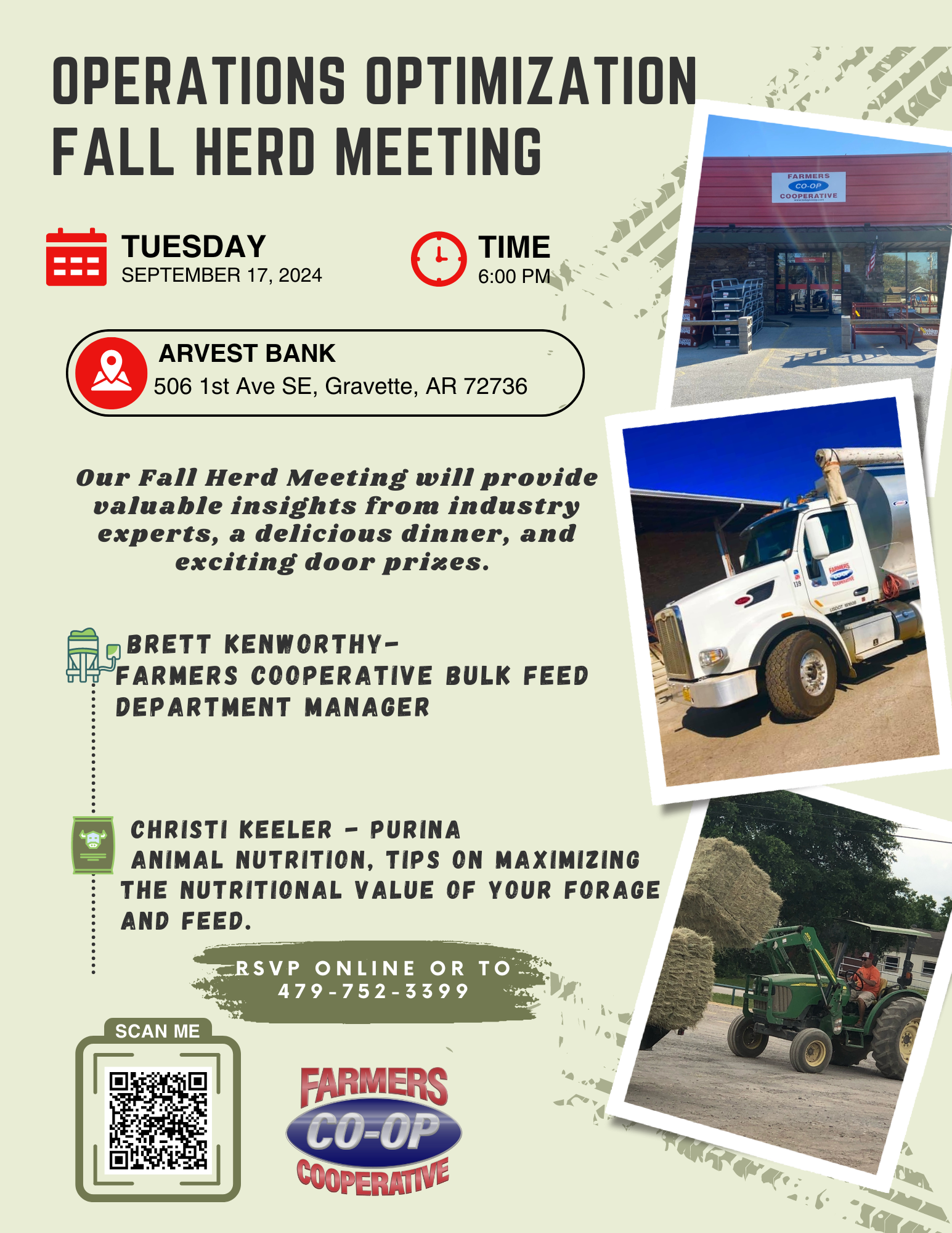 Farmers Coop Fall Herd Meeting September 17, 2024