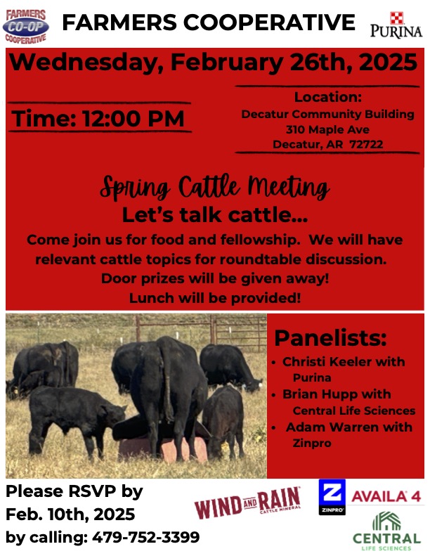 Farmers Coop Decatur Spring Mineral Meeting 2025